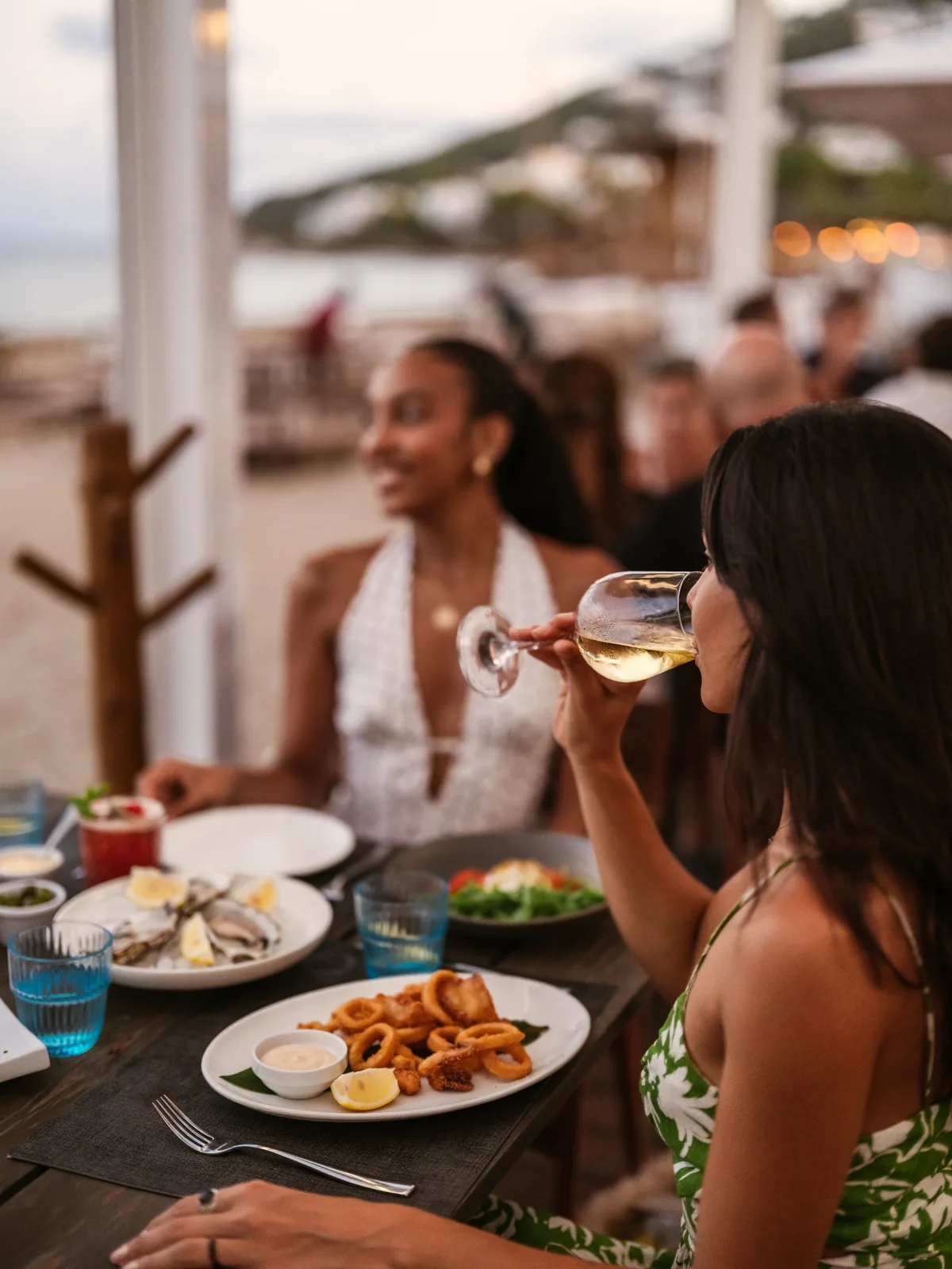 Cena y vino en Blau Sand Ibiza
