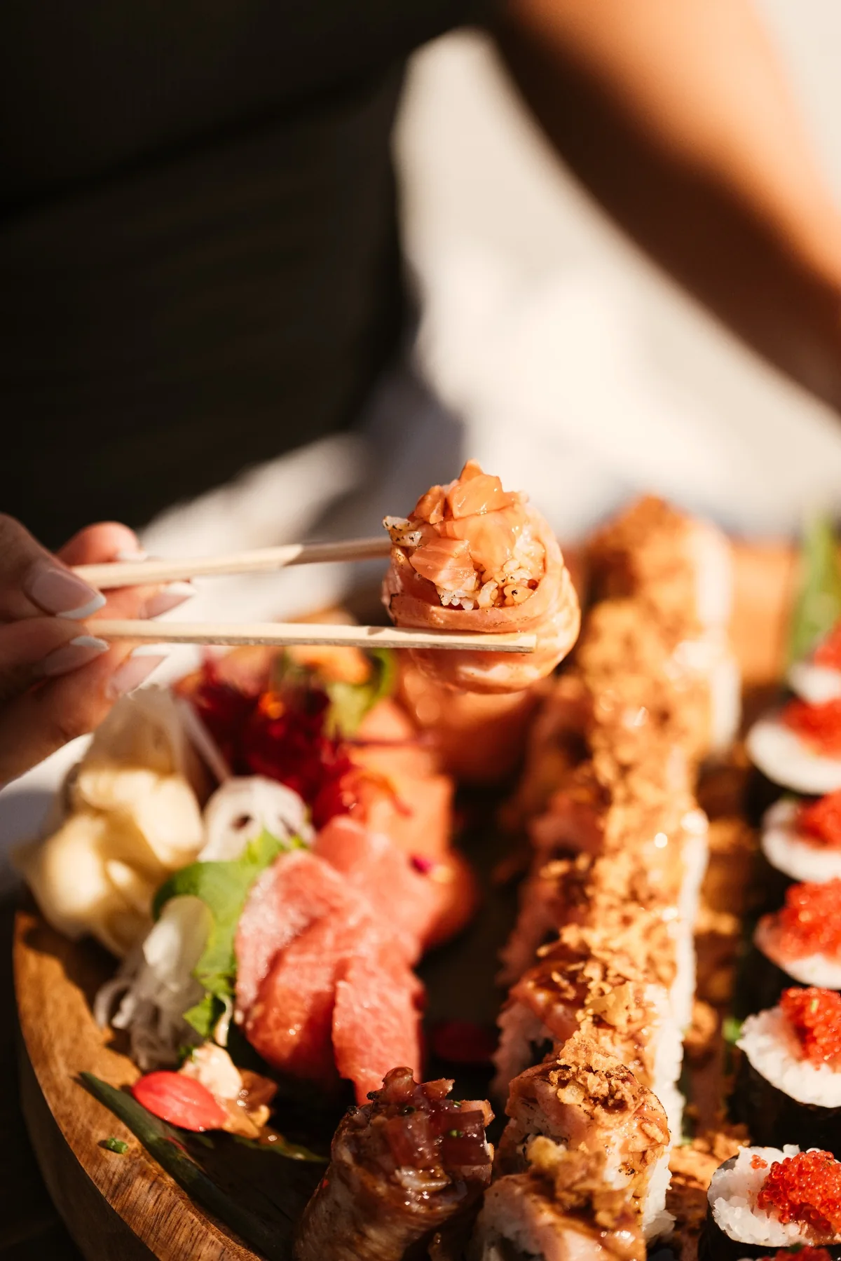 Detalle de sushi en Blau Sand Ibiza